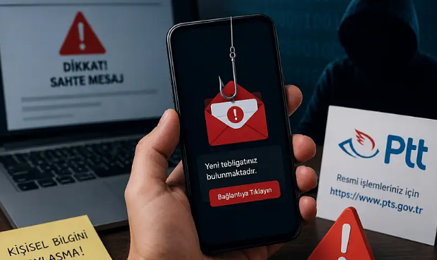 رسائل تحذيرية من شركة البريد والاتصالات الترك...